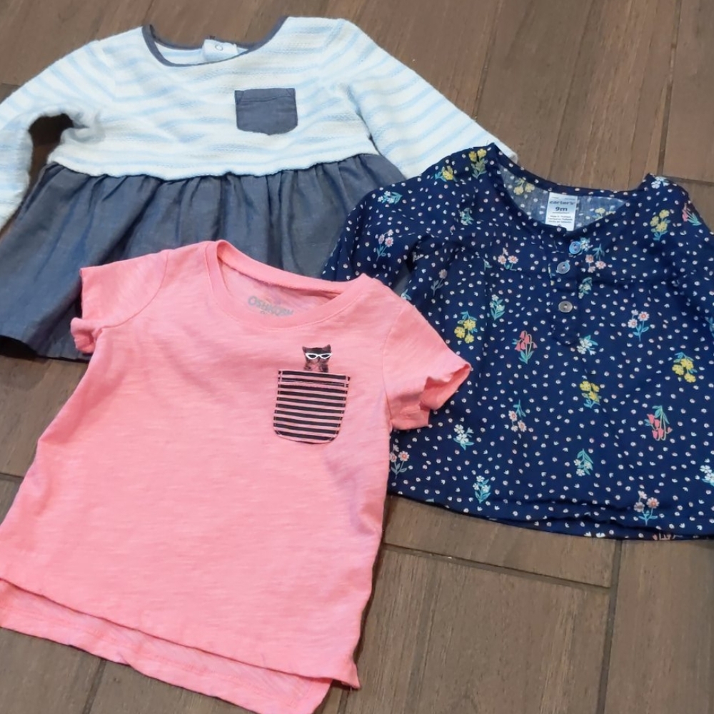 Carter's, cat &Jack brand shirts